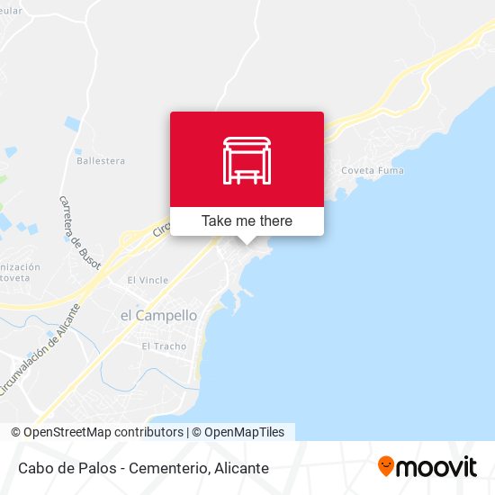 mapa Cabo de Palos - Cementerio