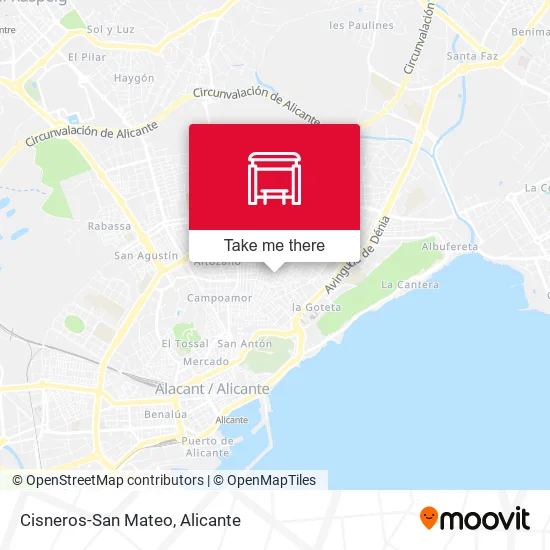 Cisneros-San Mateo map