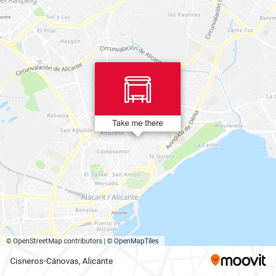 Cisneros-Cánovas map