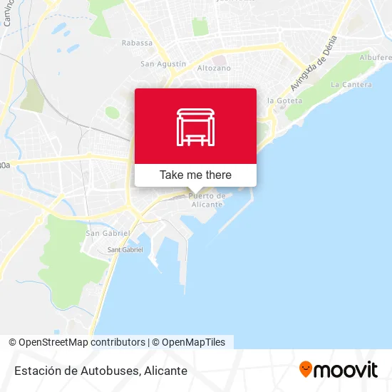 mapa Estación de Autobuses
