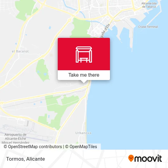 Tormos map