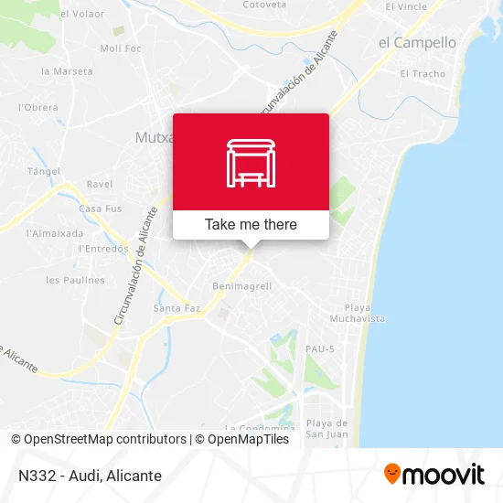 N332 - Audi map