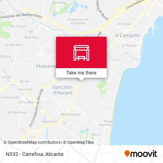 N332 - Carrefour map