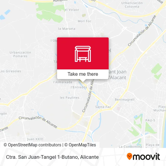 Ctra. San Juan-Tangel 1-Butano map
