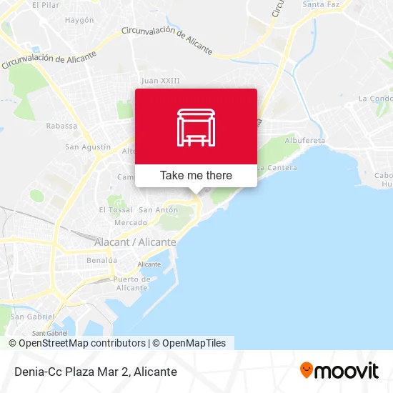 Denia-Cc Plaza Mar 2 map