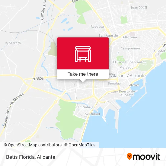 Betis Florida map