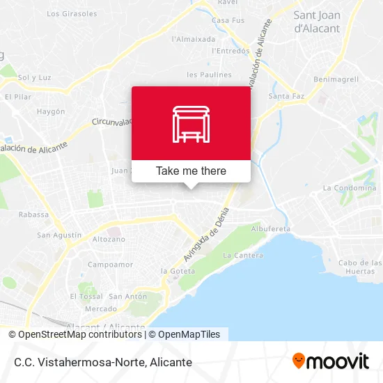 C.C. Vistahermosa-Norte map