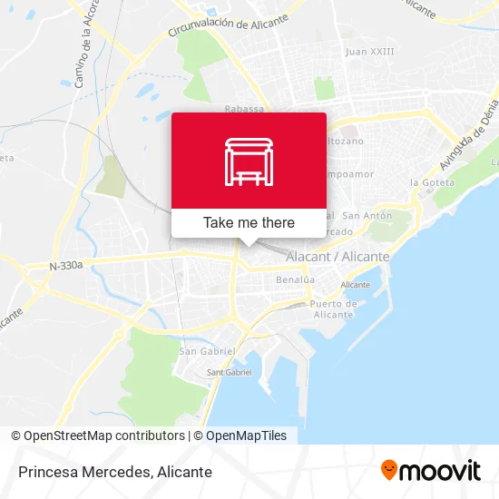 Princesa Mercedes map