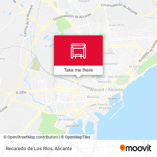 Recaredo de Los Ríos map