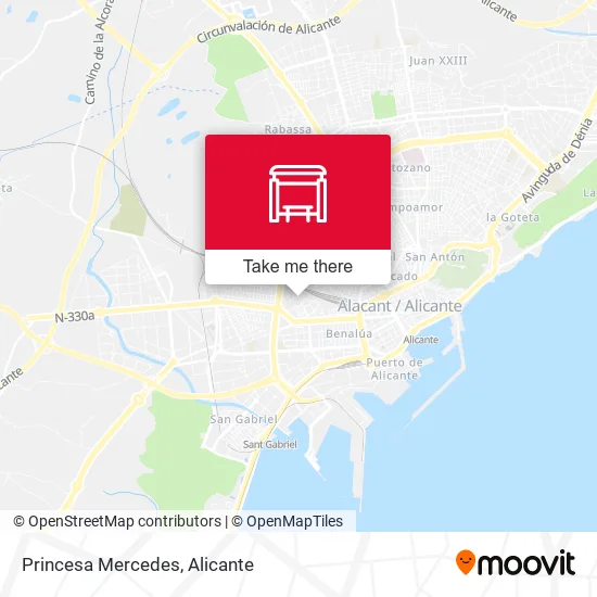 Princesa Mercedes map