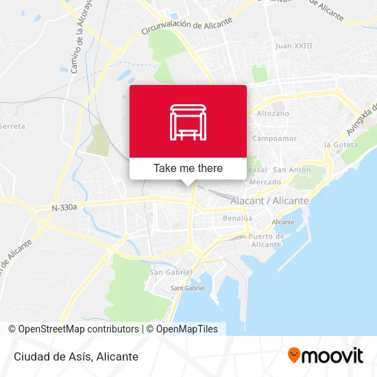 Ciudad de Asís map