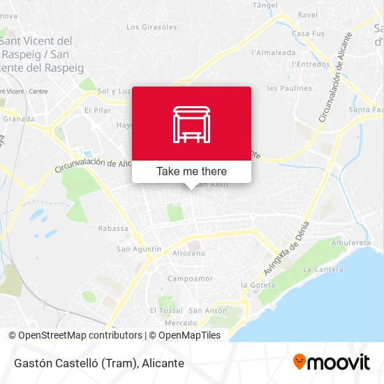 Gastón Castelló (Tram) map
