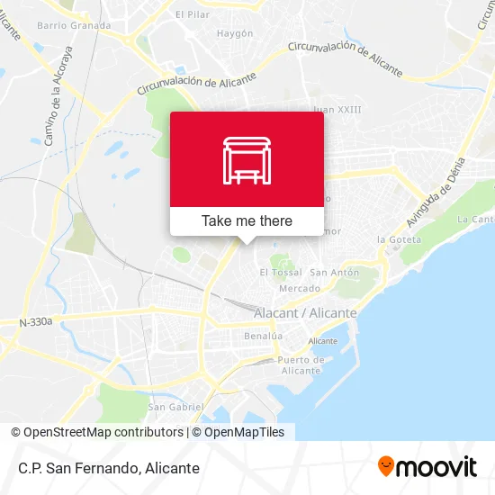 C.P. San Fernando map