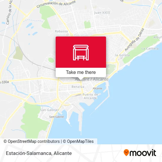 Estación-Salamanca map