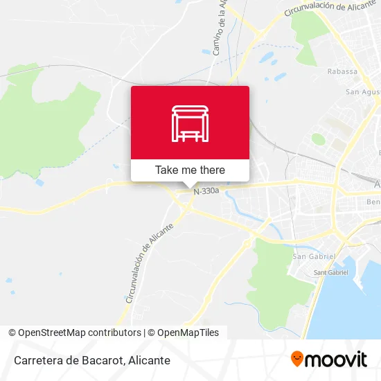 Carretera de Bacarot map