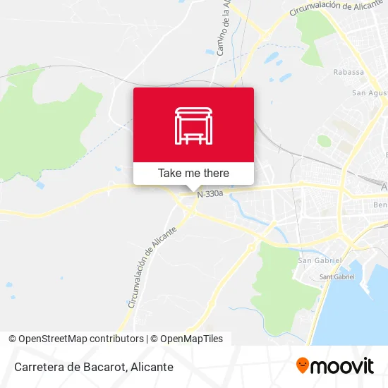mapa Carretera de Bacarot
