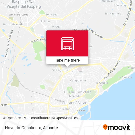 Novelda-Gasolinera map