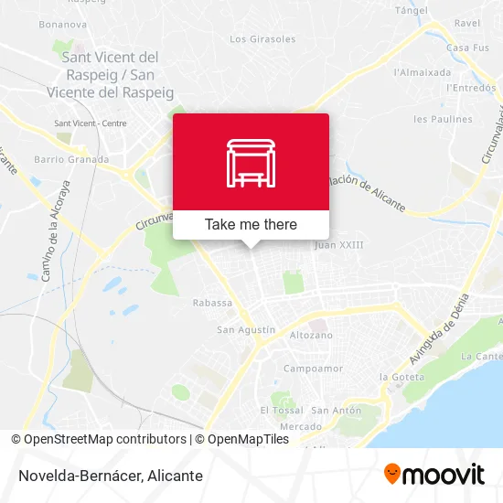 Novelda-Bernácer map
