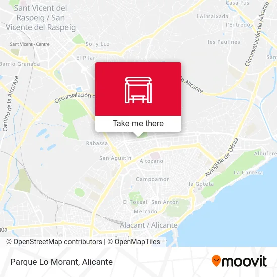 Parque Lo Morant map