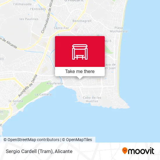 Sergio Cardell (Tram) map
