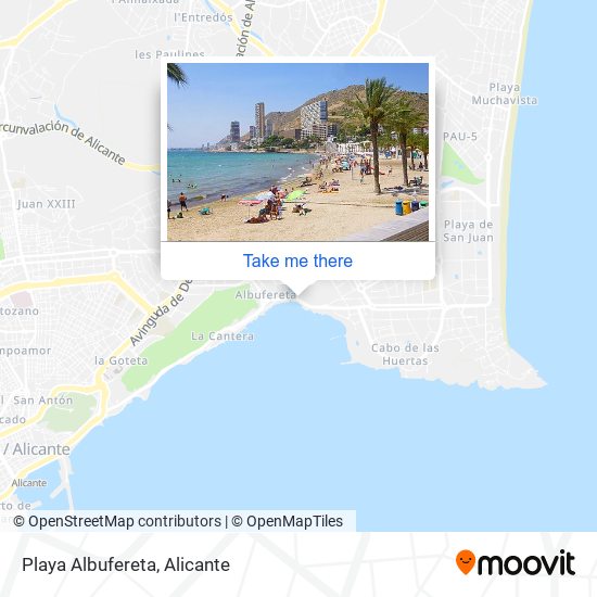 Playa Albufereta map