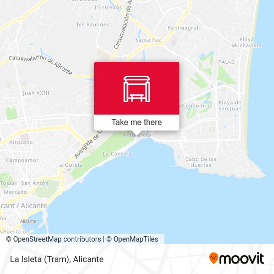 La Isleta (Tram) map