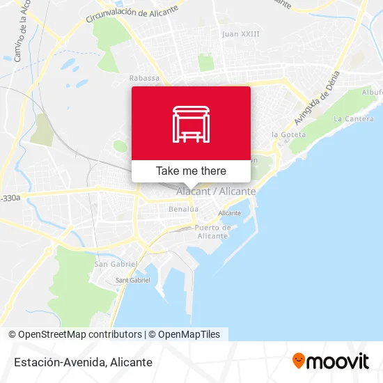 Estación-Avenida map