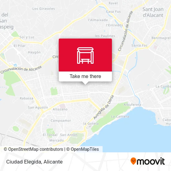 Ciudad Elegida map