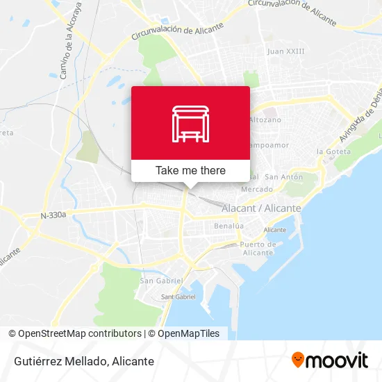 Gutiérrez Mellado map