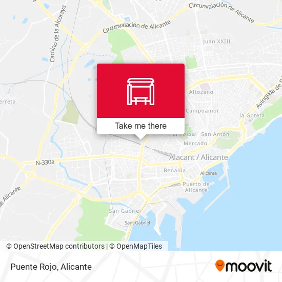 Puente Rojo map