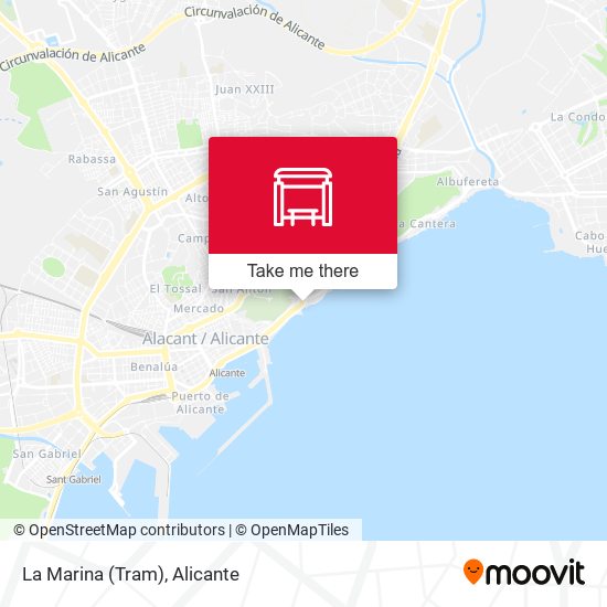 La Marina (Tram) map