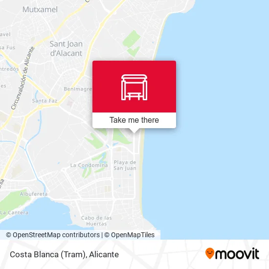 Costa Blanca (Tram) map