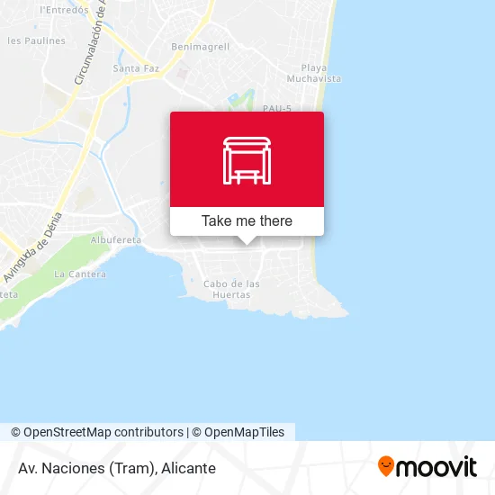 Av. Naciones (Tram) map