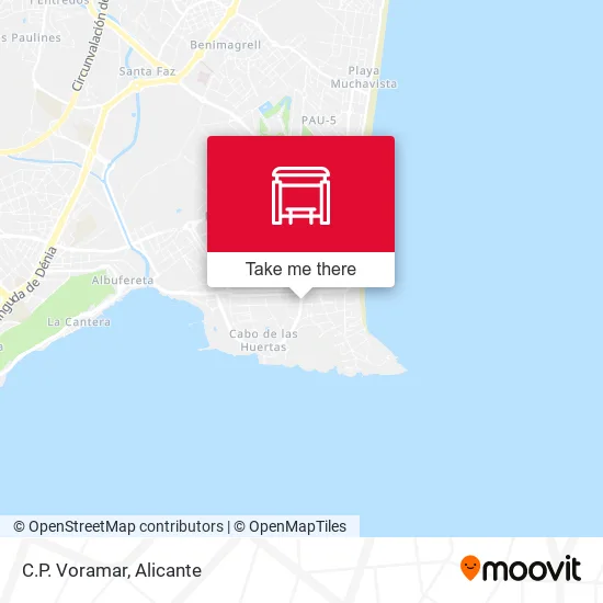C.P. Voramar map