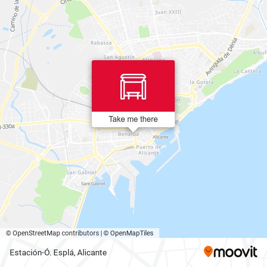 Estación-Ó. Esplá map