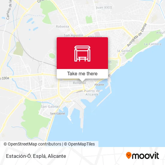 Estación-Ó. Esplá map
