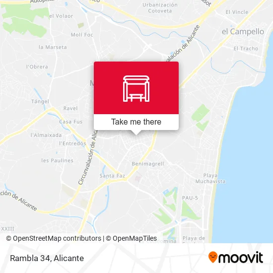 Rambla 34 map