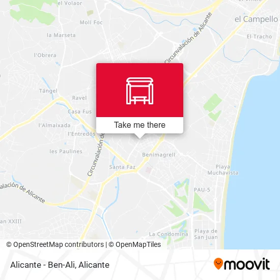 mapa Alicante - Ben-Ali