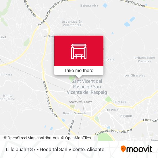 mapa Lillo Juan 137 - Hospital San Vicente