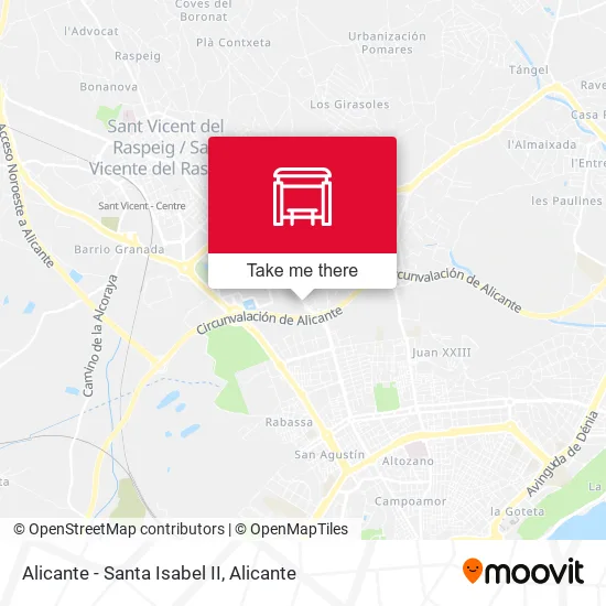 mapa Alicante - Santa Isabel II