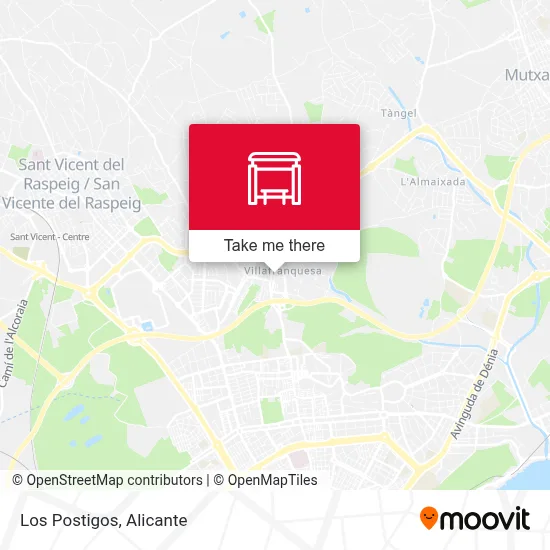 Los Postigos map
