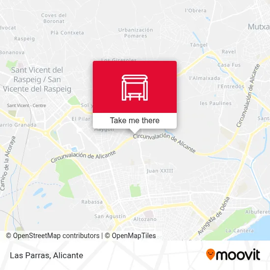 Las Parras map