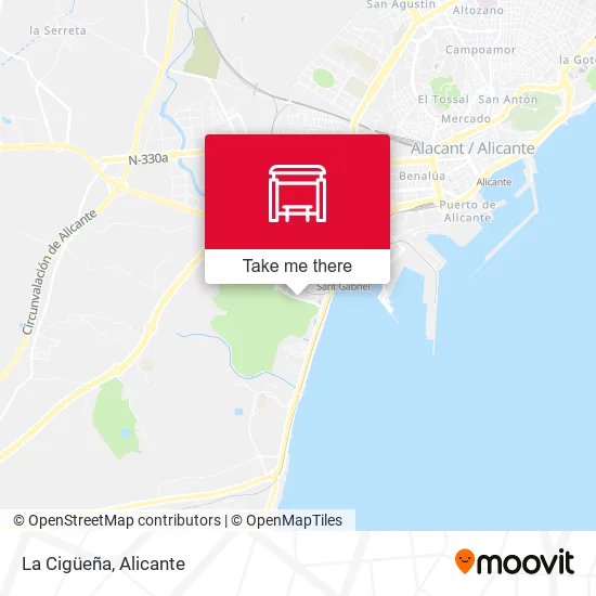 La Cigüeña map