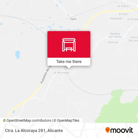 mapa Ctra. La Alcoraya 281