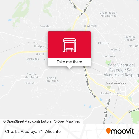Ctra. La Alcoraya 31 map