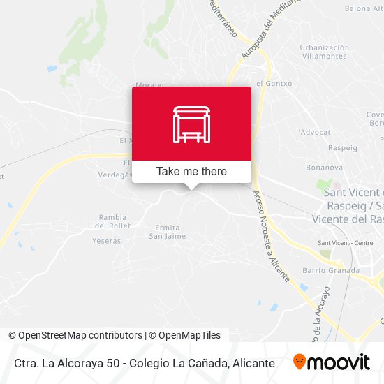 Ctra. La Alcoraya 50 - Colegio La Cañada map