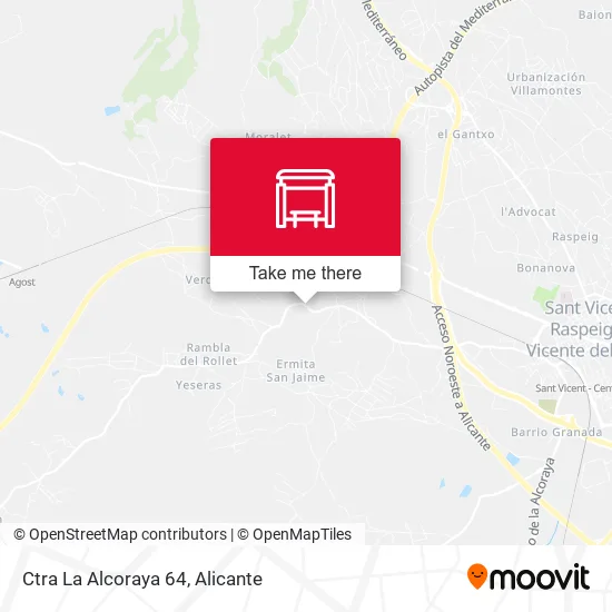 Ctra La Alcoraya 64 map