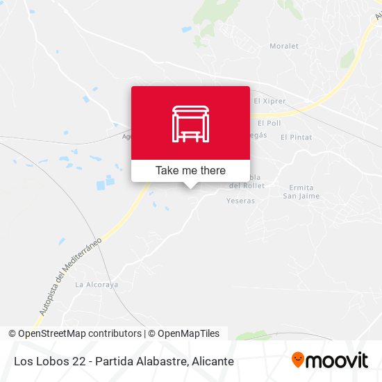 Los Lobos 22 - Partida Alabastre map