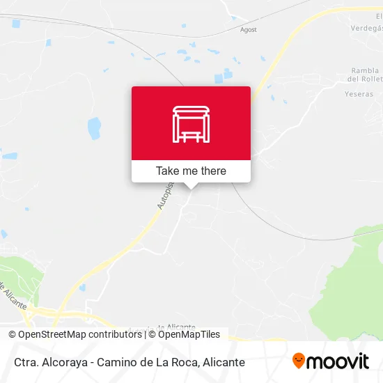 Ctra. Alcoraya - Camino de La Roca map