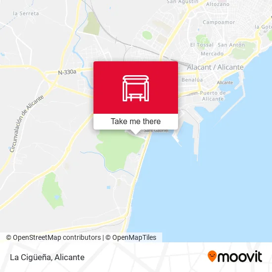 La Cigüeña map